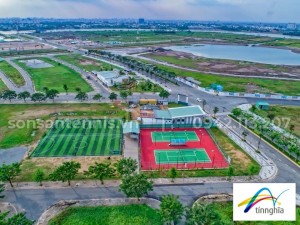 Thi công sân tennis và sân bóng đá khu dân cư Vạn Phúc