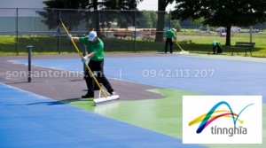 Hướng dẫn sơn sân tennis đúng kỹ thuật