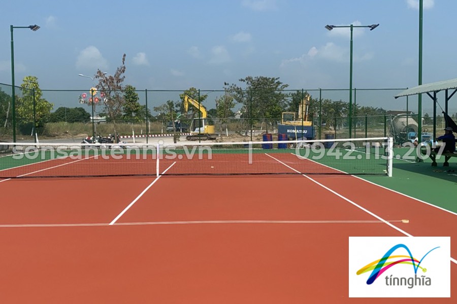 Sơn Master Court cho 3 sân tennis Khu thể thao Huyện Hồng Ngự, Đồng Tháp 6